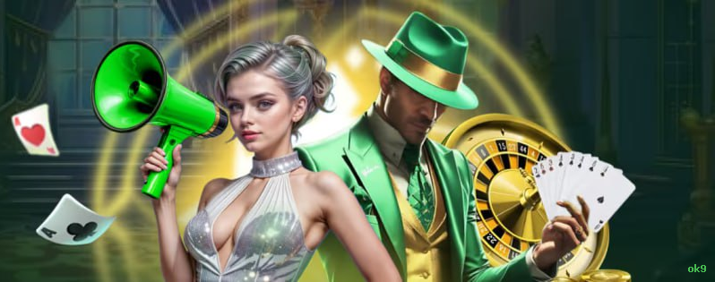 Imagem promocional da ok9 mostrando a plataforma e suas vantagens